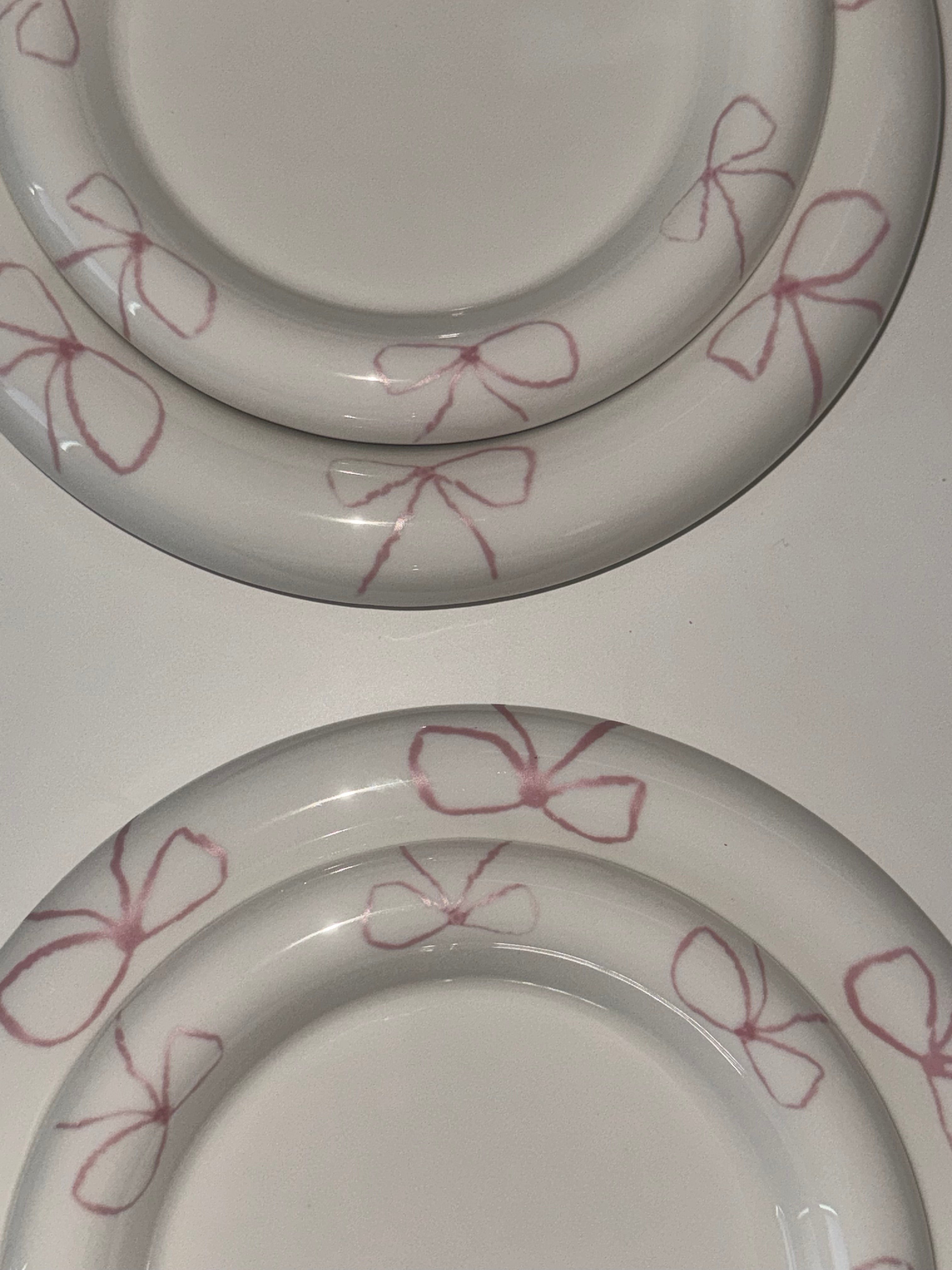 Pink Two Small+ Two X-Small Plate Set