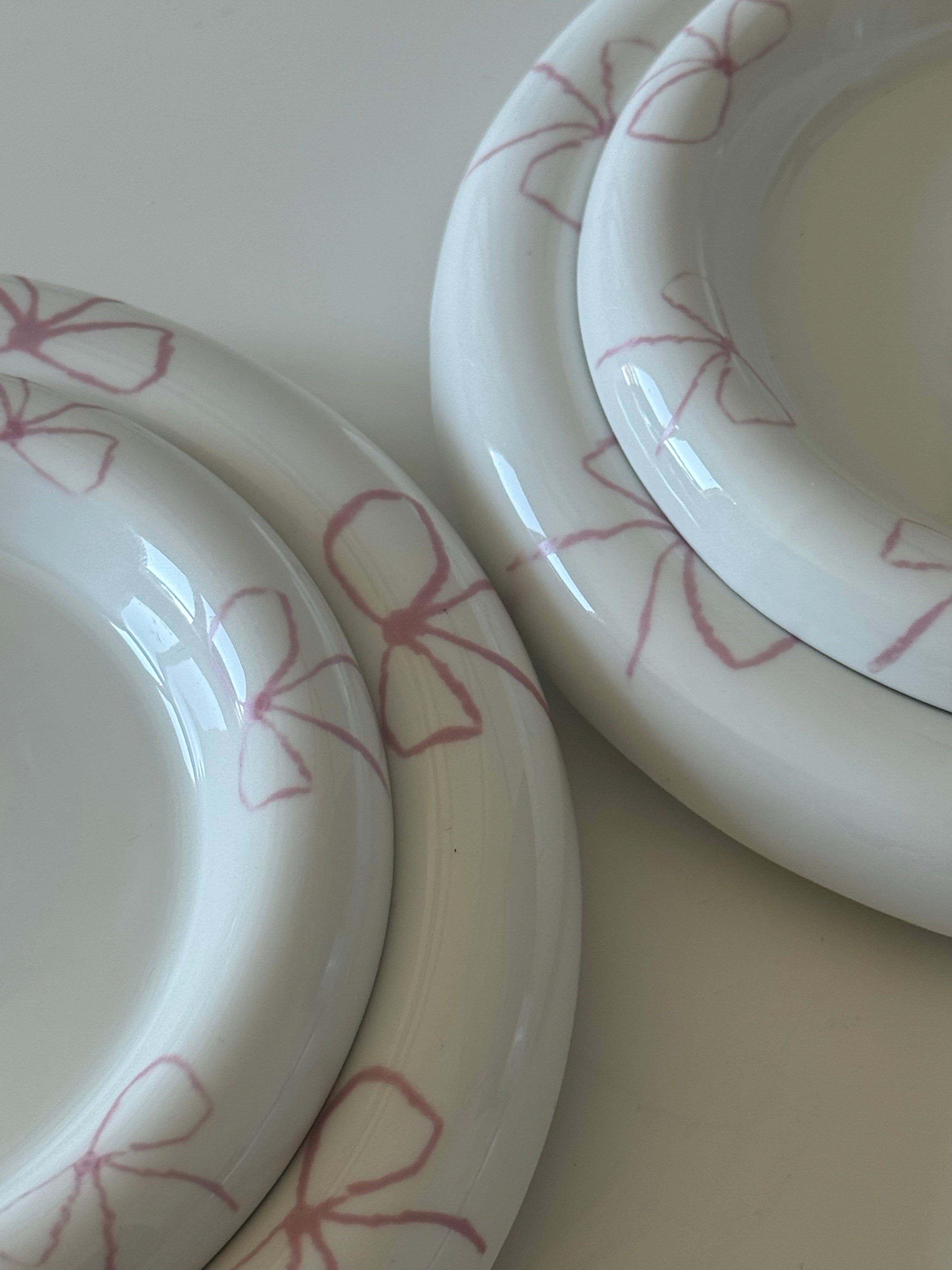 Pink Two Small+ Two X-Small Plate Set style=