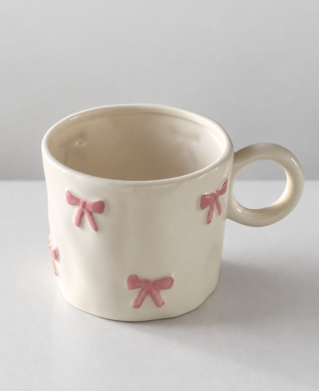 Pink Bow Mug – Marie