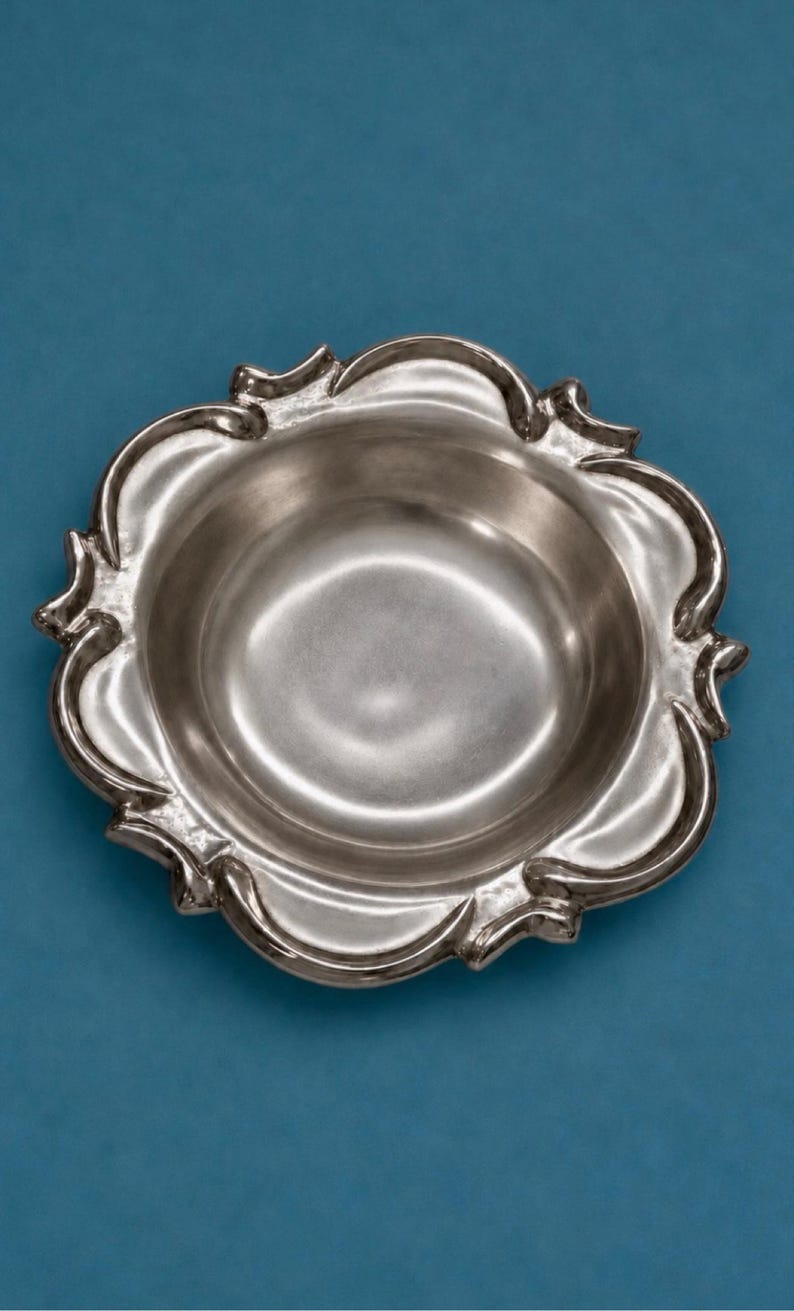 Silver bowl styled