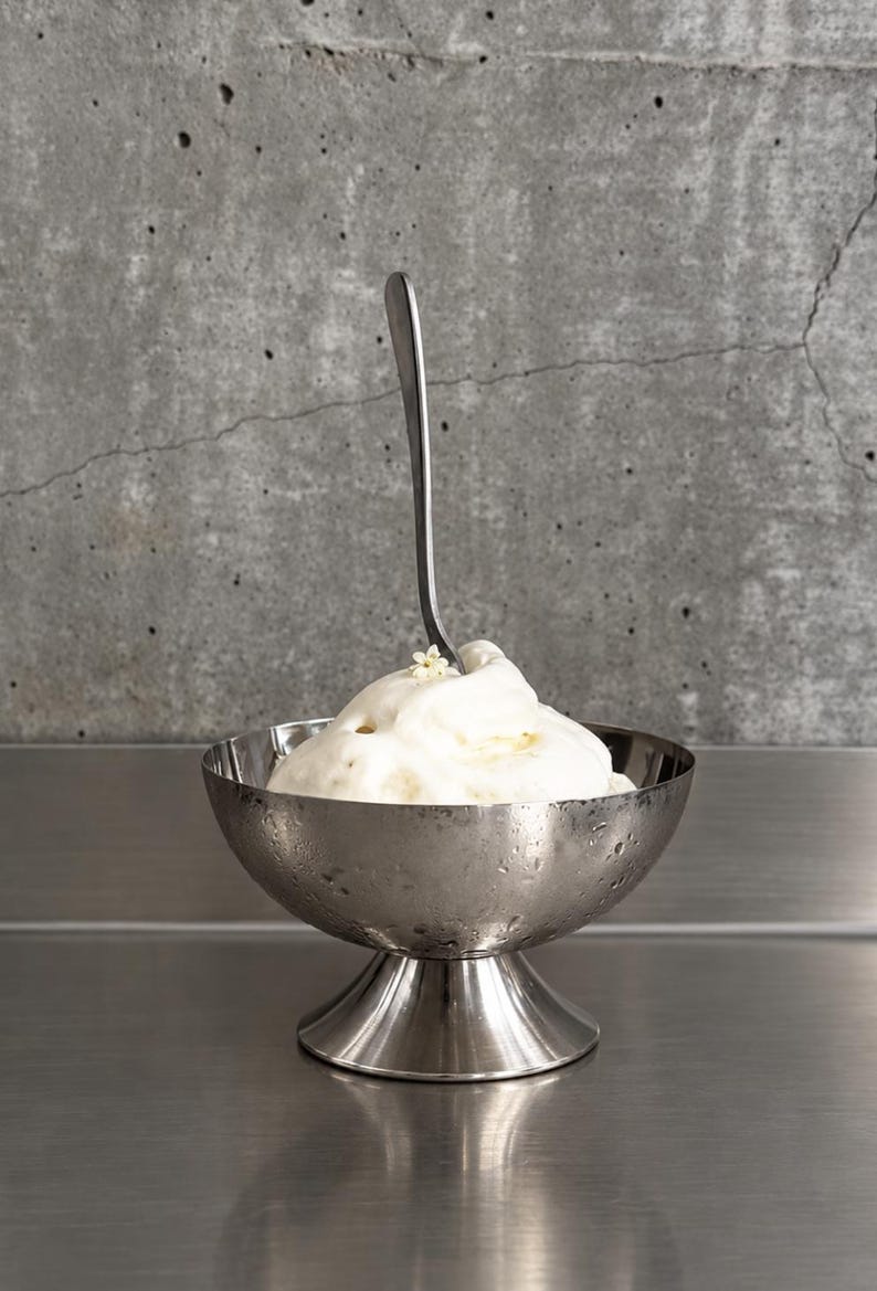 Stainless Steel Ice Cream Cups, Set of 2