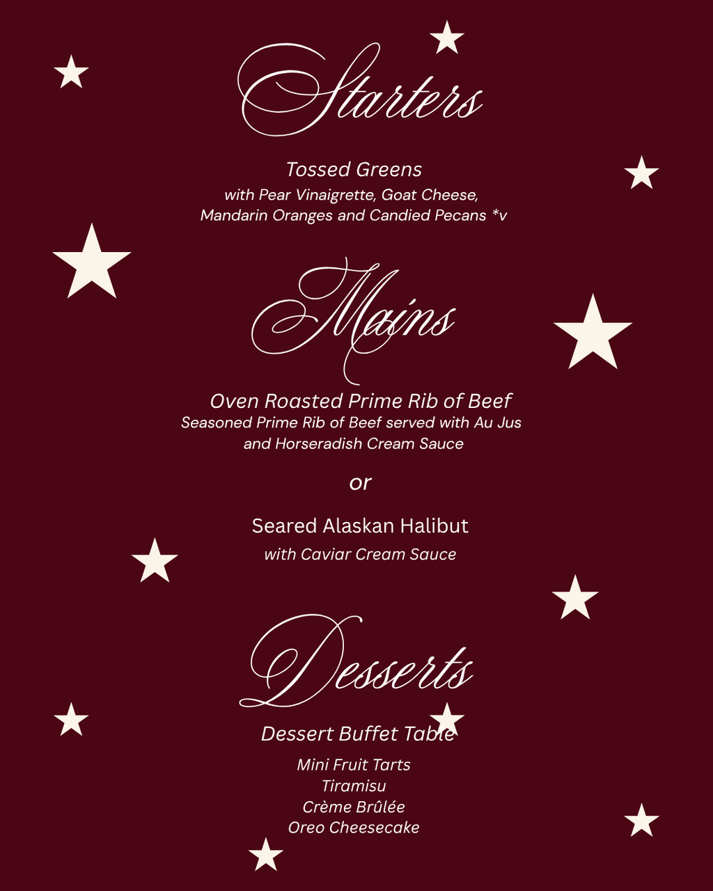 Menu card template design 3
