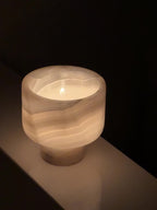To Saturn (White Onyx Marble)