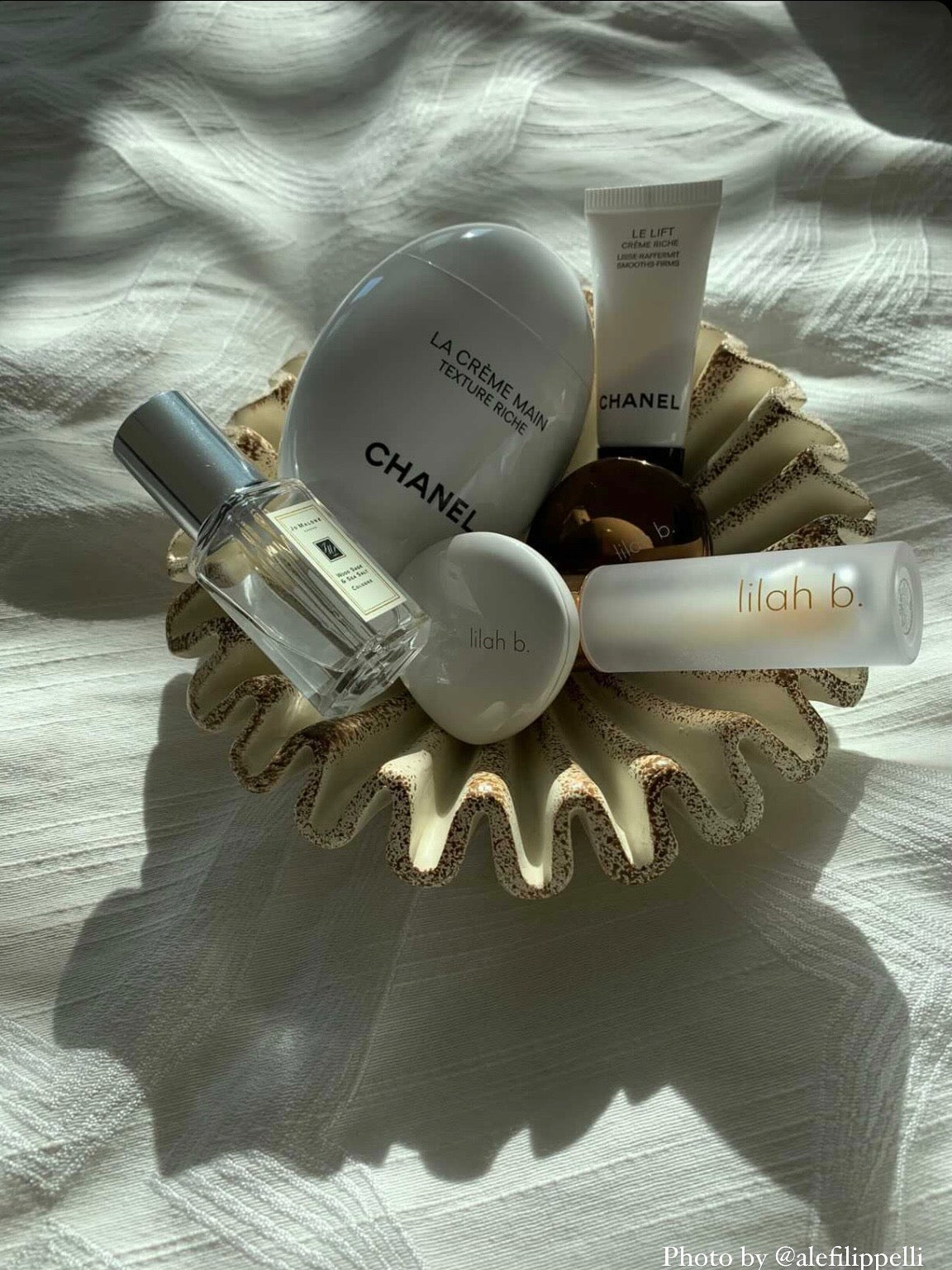 Oyster Bowl (White + Beige)