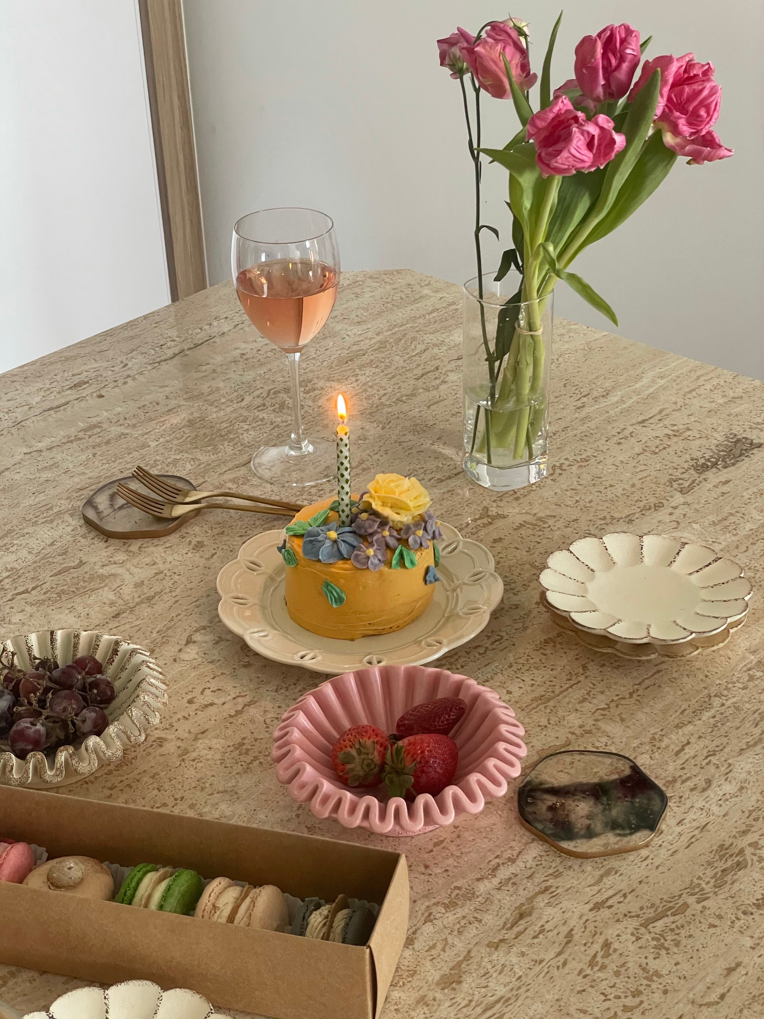 Oyster Bowl Pink style=