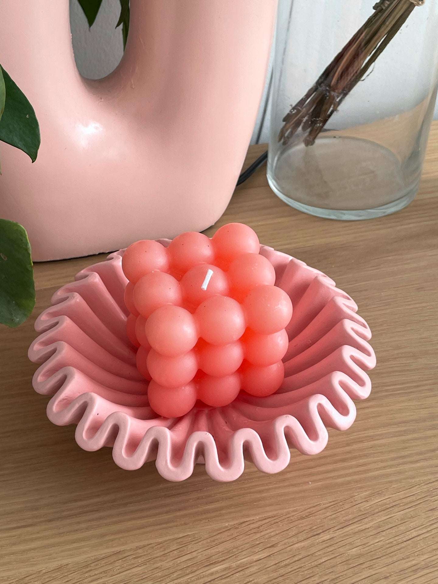 Fusion Coral Bubble Candle | Soy wax
